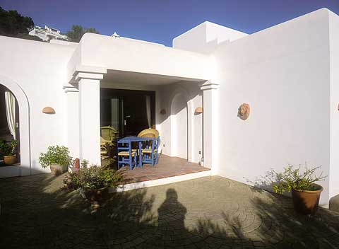 Blick auf die Terrasse Ferienhaus Ibiza 4 Personen IBZ 5