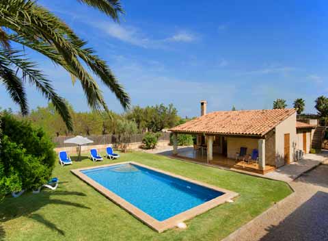 Pool und Garten Finca Mallorca 4 Personen