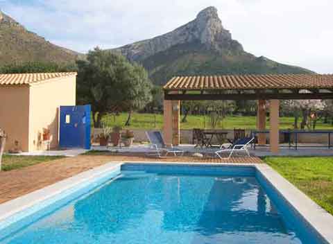 Pool und Berge Ferienhaus Mallorca Colonia St. Pere 4 Personen PM 442
