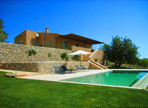 Pool und Landschaft Finca Mallorca 4 Personen PM 523