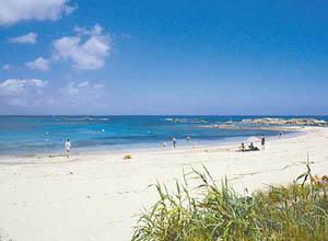 Blick auf den Strand Formentera 