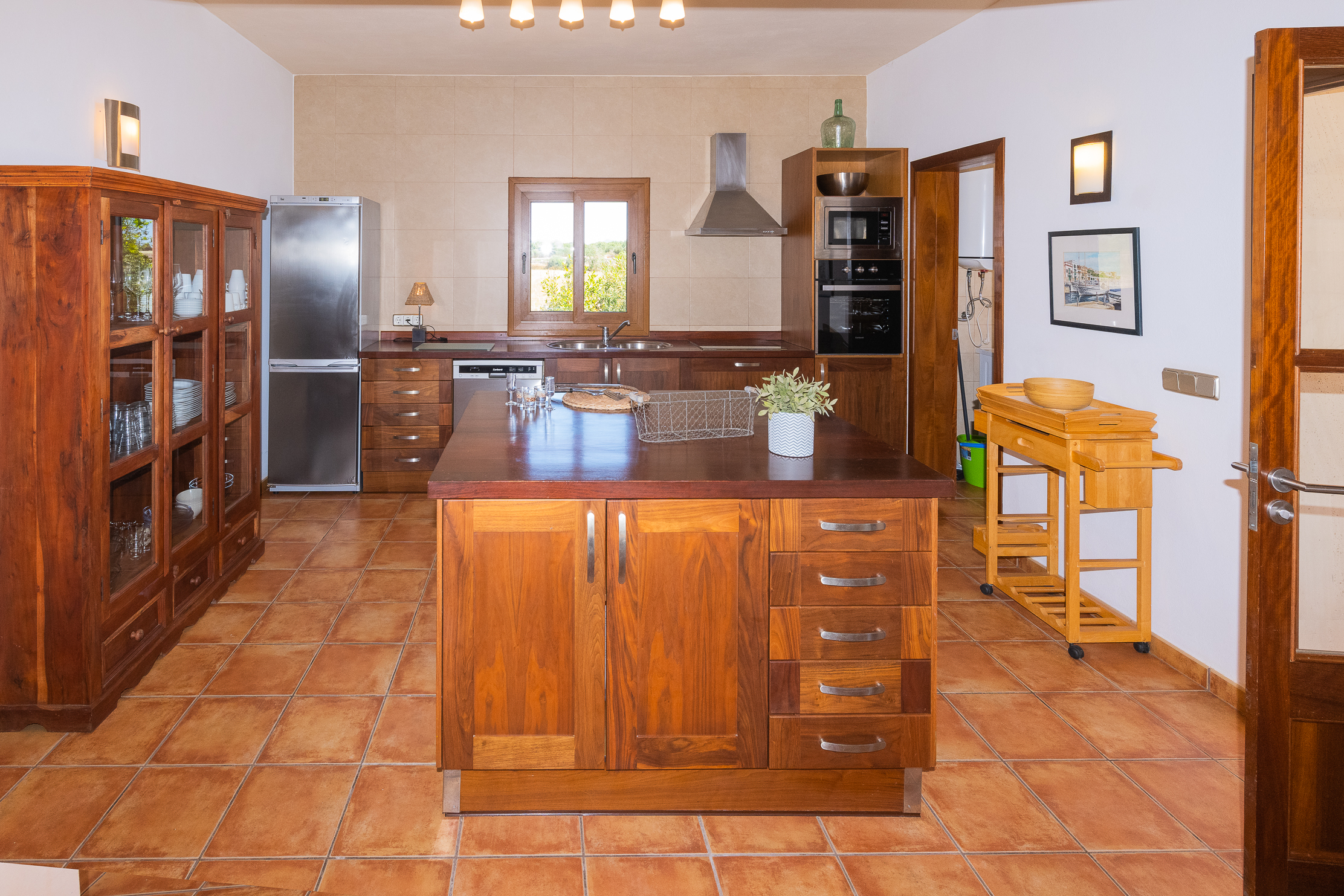 Küche Finca Mallorca mit Pool Wlan und Klimaanlage 8 Personen