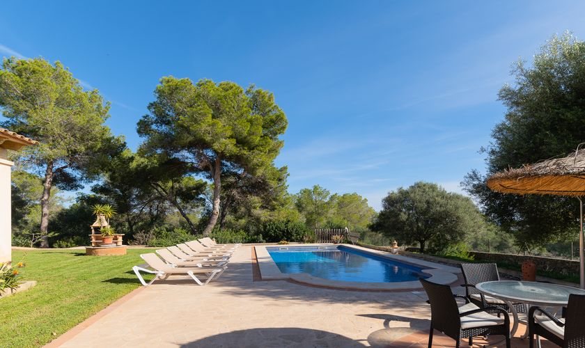 Pool und Garten Finca mit Internet für 8 Personen Mallorca 