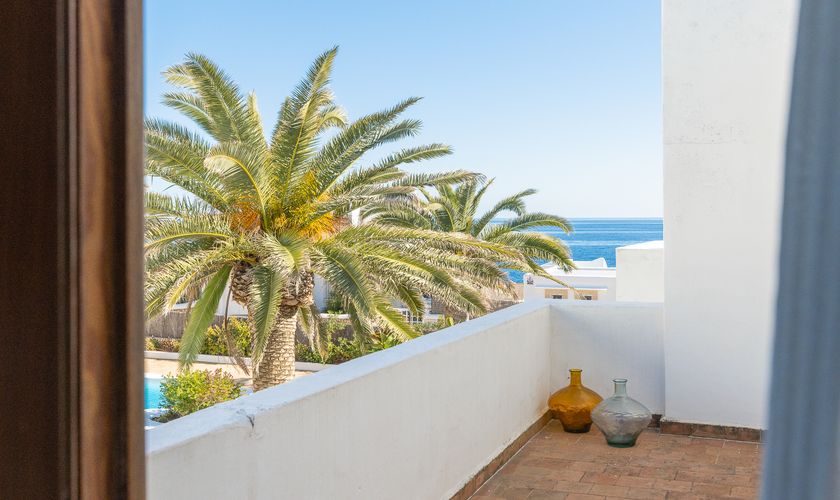 Balkon Schlafzimmer Ferienhaus mit Pool und Internet Mallorca PM 6566