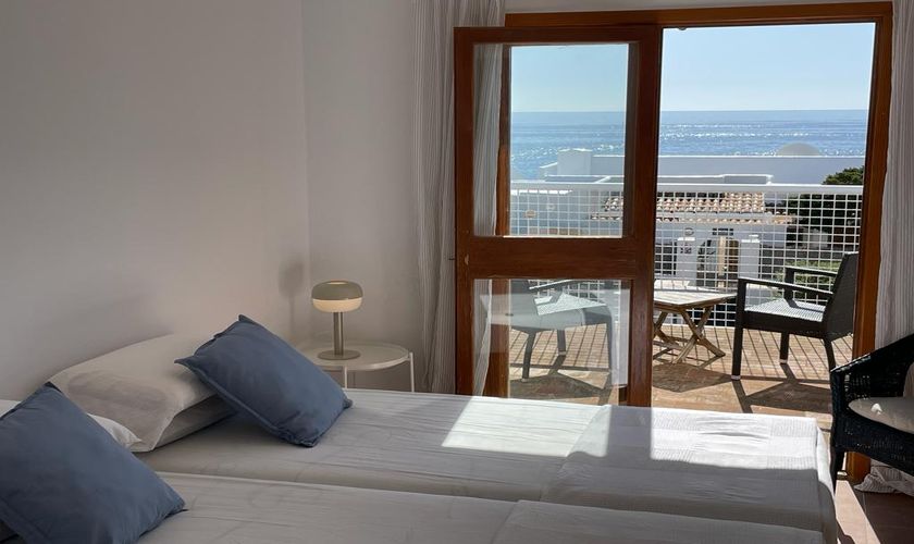 Schlafraum Ferienhaus mit Klimaanlage und Pool Südosten Mallorca PM 6566