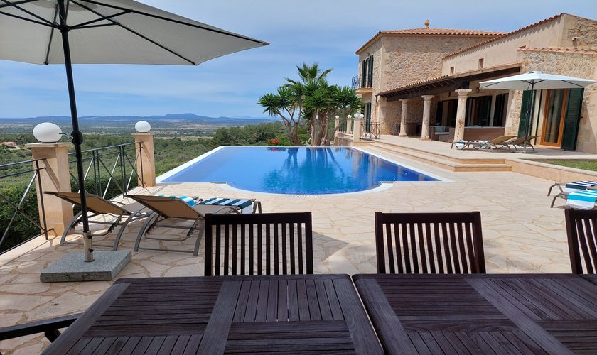 Blick auf den Pool Luxusfinca Mallorca 6-8 Personen PM 6574 