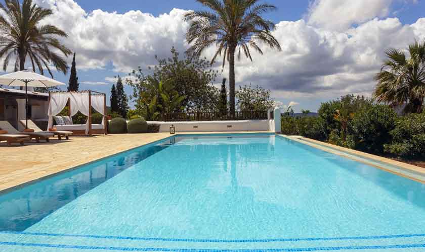 Pool und Terrasse Finca Ibiza 12 Personen IBZ 42