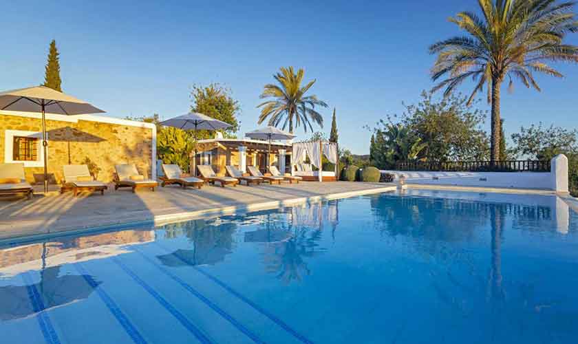 Pool und Terrasse Finca Ibiza 12 Personen IBZ 42