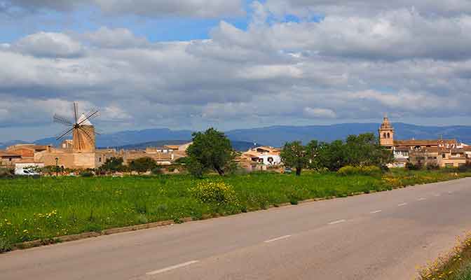 Mallorca Blick auf Algaida