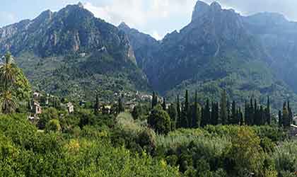 Mallorca Landschaft bei Fornalutx