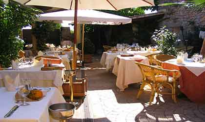 Mallorca Terrasse im Restaurant Moli des Torrent