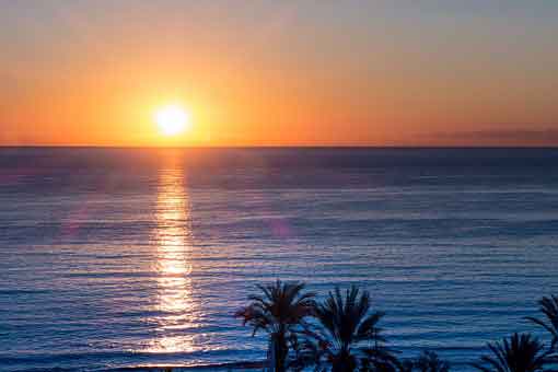 Mallorca Sonnenuntergang am Meer