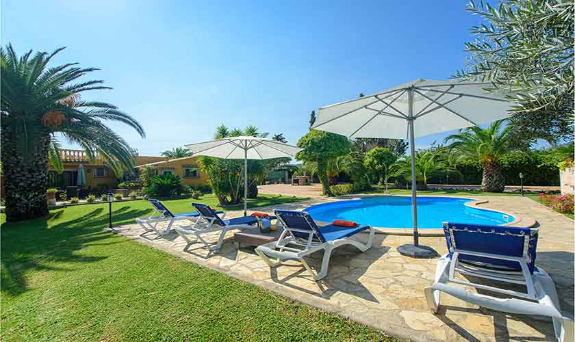Pool und Garten Finca Mallorca für 4-5 Personen PM 3418