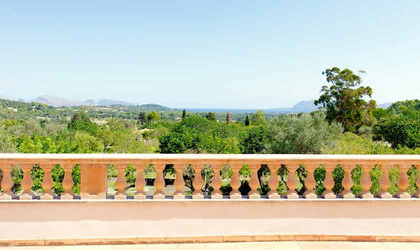 Blick in die Landschaft Finca Mallorca Norden PM 3526
