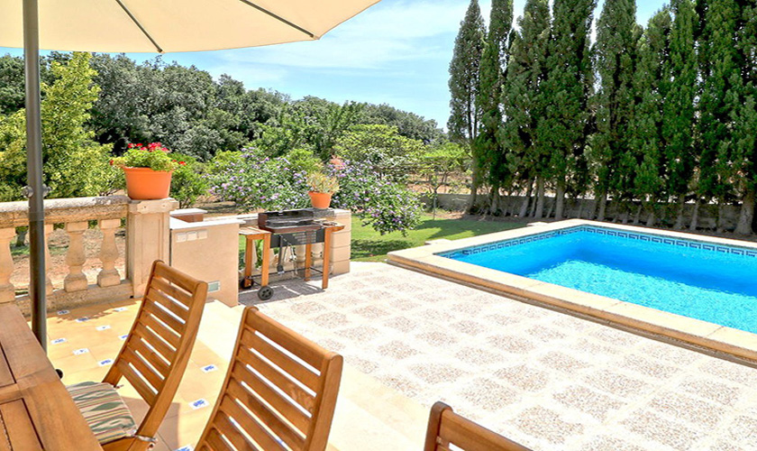 Pool und Terrasse Finca Mallorca PM 5424