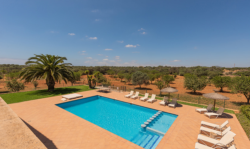 Blick auf den Pool Finca Mallorca PM 6075
