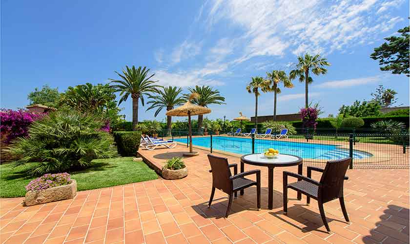 Pool und Terrasse Finca Mallorca 10 Personen PM 6084