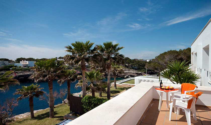 Terrasse und Meerblick Ferienhaus Mallorca PM 6529