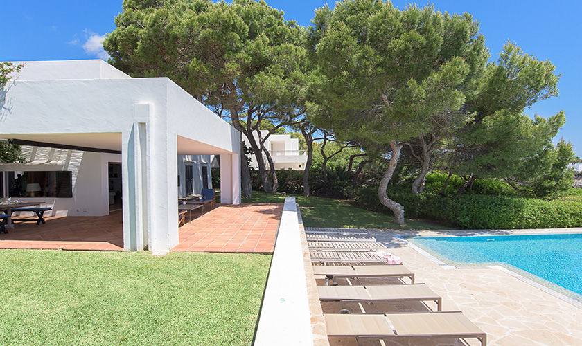 Blick auf das Haus Mallorca Villa am Meer PM 6591