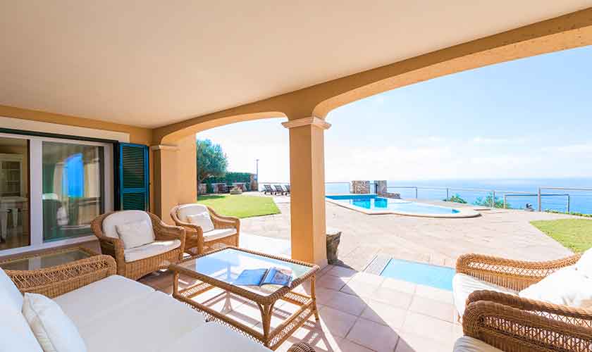 Terrasse und Meerblick Luxusvilla Mallorca PM 6905