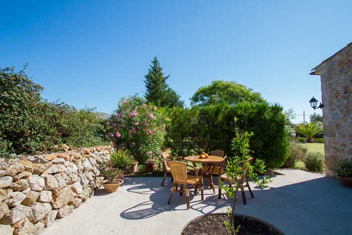 Garten Finca Mallorca mit Pool Pollensa PM 392