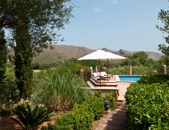 Pool und Garten Finca Mallorca mit Pool für 8 Personen bei Arta PM 569
