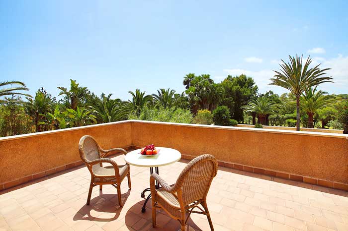 Terrasse oben Ferienhaus Mallorca mit Pool und Klimaanlage PM 6091