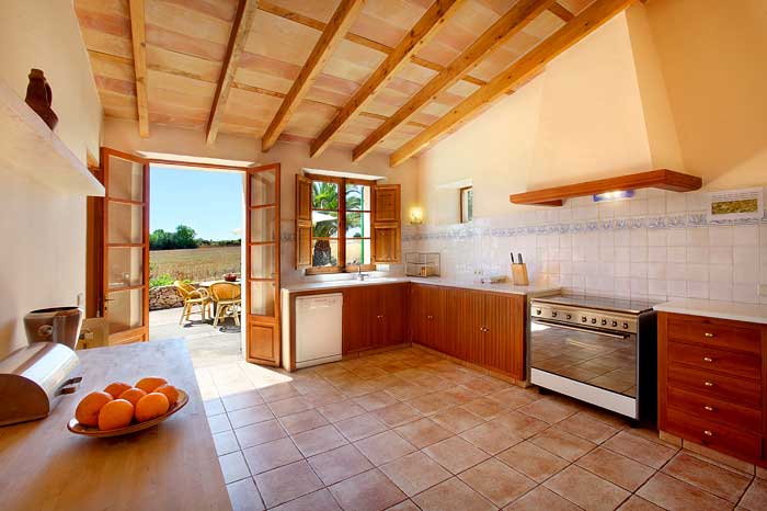 Vollständig ausgestattete Küche Exklusive Finca Mallorca mit großem Pool und schöner Gartenanlage PM 6094