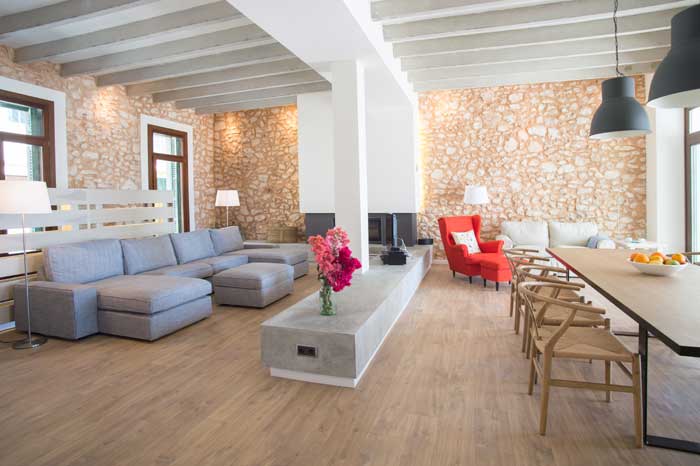 Moderner Wohnraum Finca Mallorca mit Pool für 10 Personen PM 6572
