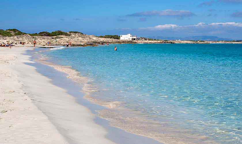 Strand auf der Baleareninsel Formentera