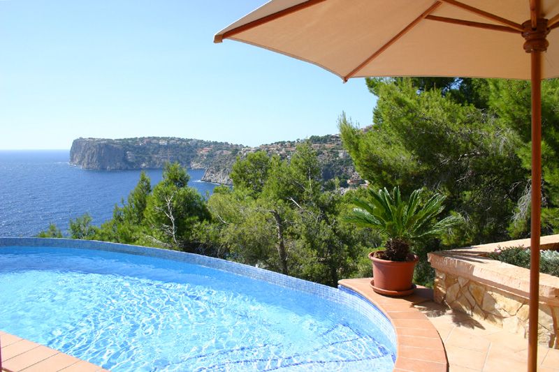 Meerblick und Pool Ferienhaus Mallorca Westküste Cala Llamp PM 103 Nr. 68 B für 2 Personen