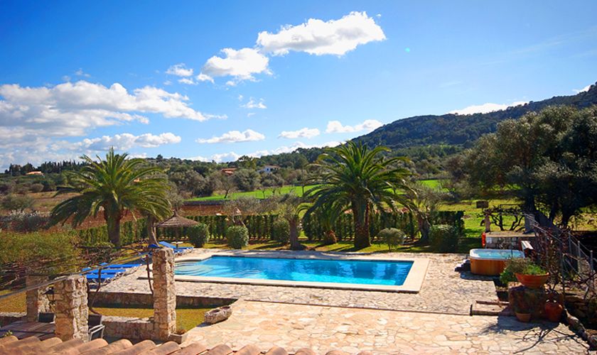 Pool und Blick Finca Mallorca für 10 Personen PM 399