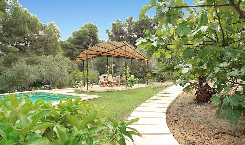 Pool und Garten Villa Mallorca Costa de Canyamel PM 507