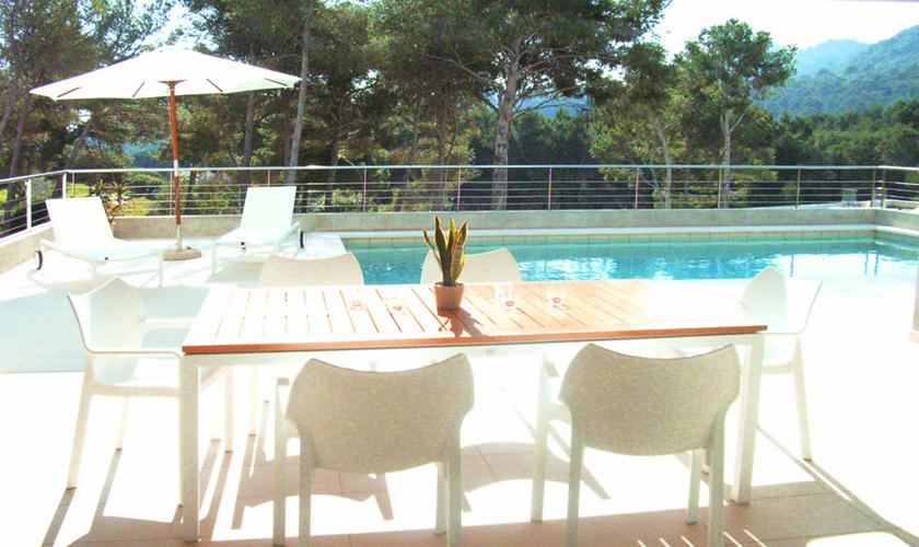 Pool und Terrasse Ferienhaus Mallorca PM 512