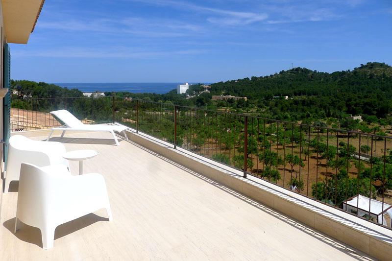 Terrasse oben Ferienvilla Mallorca Ostküste PM 5398