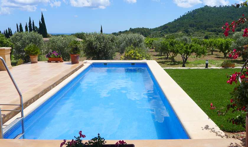 Pool und Landschaft Finca Mallorca 10 Personen PM 5871