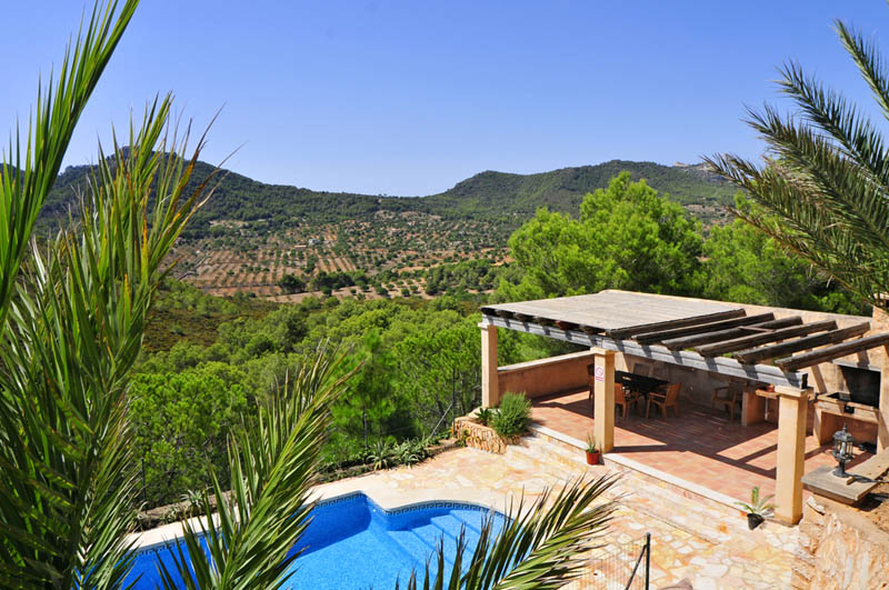 Mallorca Blick auf die Ferienvilla PM 6061