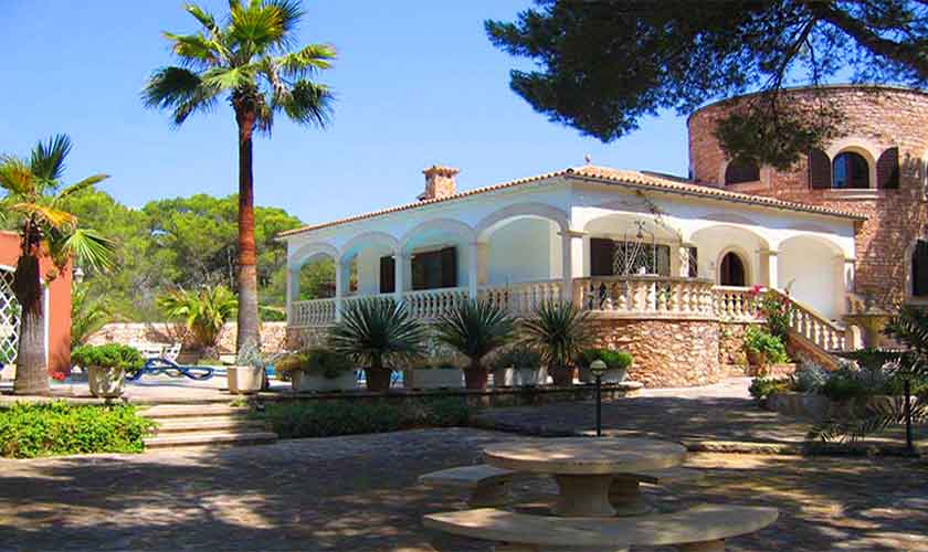 Blick auf die Ferienvilla PM 645 im Süden Südosten von Mallorca