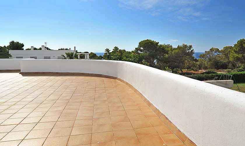 Terrasse mit Meerblick Ferienhaus Mallorca PM 6593
