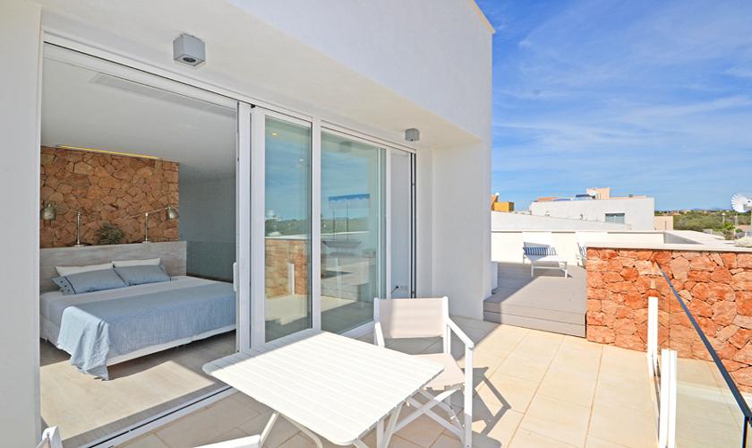 Terrasse oben Ferienhaus Mallorca bei Sa Rapita PM 6960