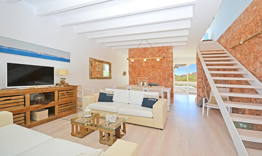 Wohnraum Ferienhaus Mallorca bei Sa Rapita PM 6960